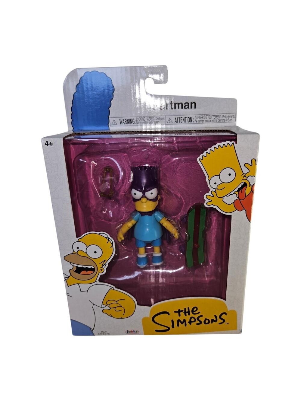 New Sealed 2024 Jakks The Simpsons Bartman 5” Action Figure w Skateboard FreeS&H